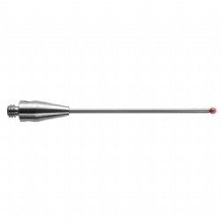 M2 Ø1 mm ruby ball, tungsten carbide stem, L 27.5 mm, EWL 20.5 mm